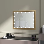 Hollywood Type Rectangle Framed Front-light Waterproof Sensor Switch Bathroom Illumination Wall-mounted LED Mirror