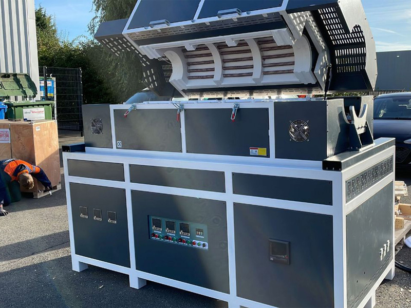 Belgian Customized Large-diameter Tilting Rotary Tube Furnace