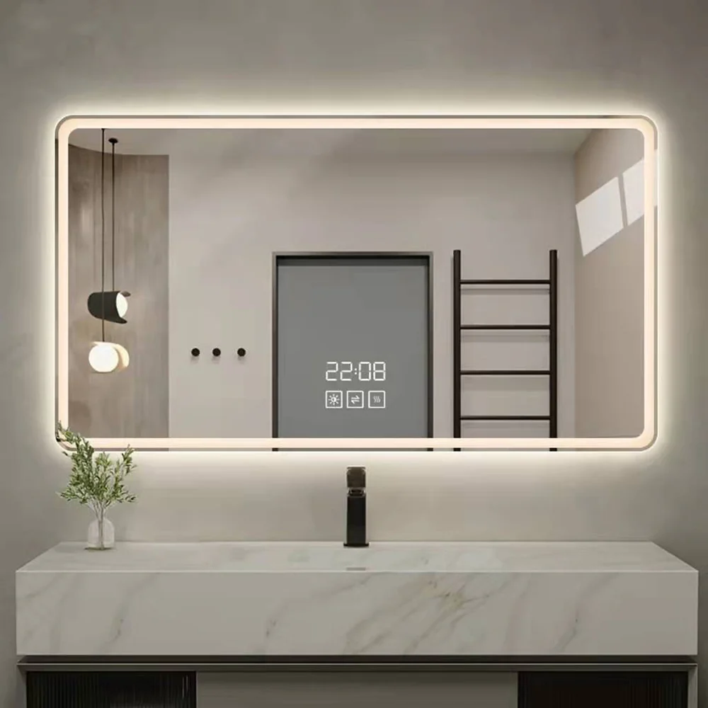 LED Mirror with Magnifier
