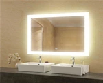 LED Vanity Mirror with Bluetooth Rectangle Smart Mirror Wifi Bathroom