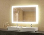 Modern Smart LED Bathroom Mirror with dimmable, Perfect | DivasBath USA Wholesale LED Vanity Mirror with Bluetooth Rectangle Smart Mirror Wifi Bathroom
