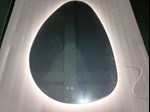 Modern Water Drop Shape Anti-Fog Lighted LED Bathroom Mirror Illuminated Irregular LED Mirror