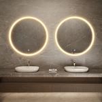Divas Model 001 Luxury Modern Lighted Vanity Mirror with Touch/Sensor Switch Adjustable Dimmable Frameless Design IP44 Rated