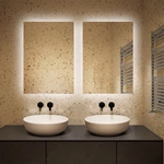 Modern Illuminated Backlit Lighted Decorative Rectangle Bathroom LED Mirror Wall Mounted Lighted Mirror
