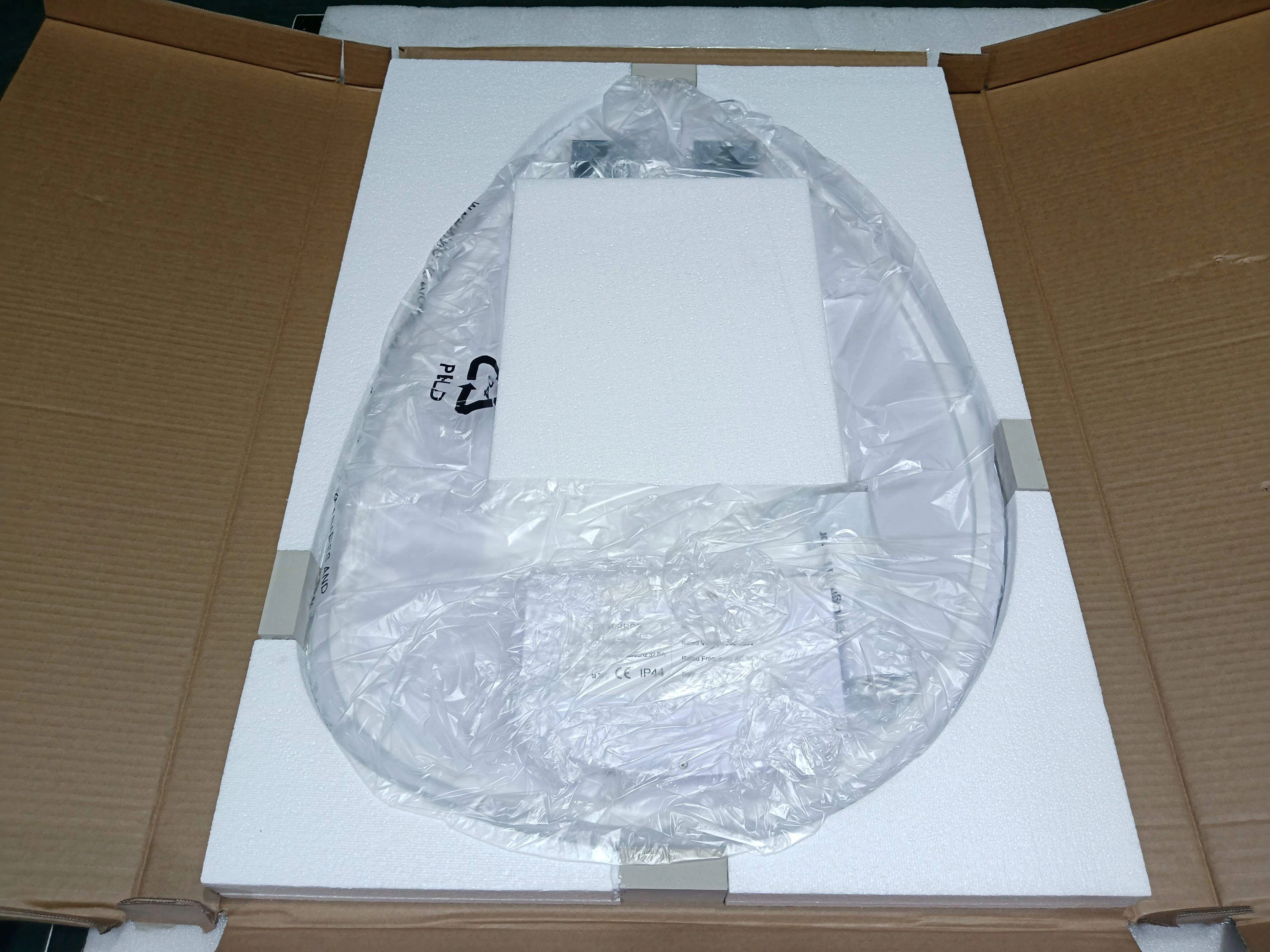 Modern Water Drop Shape Anti-Fog Lighted LED Bathroom Mirror Illuminated Irregular LED Mirror