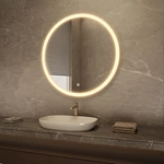 Divas Model 001 Luxury Modern Lighted Vanity Mirror with Touch/Sensor Switch Adjustable Dimmable Frameless Design IP44 Rated
