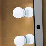 Rectangle Hollywood Frameless Makeup Mirror With 12 Led Bulbs Front-light