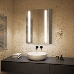 Modern Bathroom Cabinets Bathroom Mirror with Led Light Smart Led Rectangle Bathroom Mirror with Touch Screen
