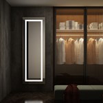 Smart Bathroom LED Mirror Aesthetic Full Length Hallway Large Floor Illuminated Mirror Decorative