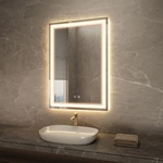 Magnifying Led Mirror for Bathroom Bluetooth Illuminated Rectangle Mirror