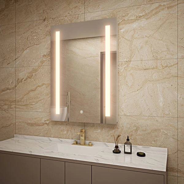 Rectangle Acrylic LED Smart Mirrors for Bathroom with Touch Screen