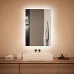 Modern Illuminated Backlit Lighted Decorative Rectangle Bathroom LED Mirror Wall Mounted Lighted Mirror
