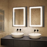 Rectangle Led Mirrored Medicine Cabinet Anti Fog Mirrors for Beauty Salon with Led Smart Mirror Hotel Decor