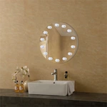 Round Hollywood Vanity Mirror with Light 14 Touch Dimmer Led Bulbs for Makeup Dressing Table