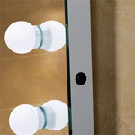 Round Hollywood Vanity Mirror with Light 14 Touch Dimmer Led Bulbs for Makeup Dressing Table
