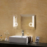 Back Lit Led Rectangle Vanity Magnifying Mirrors Bathroom Makeup Hanging Sensing Hotel Led Mirror Cosmetic Led Wall Mirror