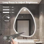Modern Luxury Furniture Smart Led Bathroom Mirror Anti Fog Frontlit Illuminated Wall Hair Salon Mirrors