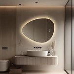 Modern Luxury Furniture Smart Led Bathroom Mirror Anti Fog Frontlit Illuminated Wall Hair Salon Mirrors