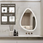 Modern Luxury Furniture Smart Led Bathroom Mirror Anti Fog Frontlit Illuminated Wall Hair Salon Mirrors