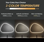 Modern Luxury Furniture Smart Led Bathroom Mirror Anti Fog Frontlit Illuminated Wall Hair Salon Mirrors