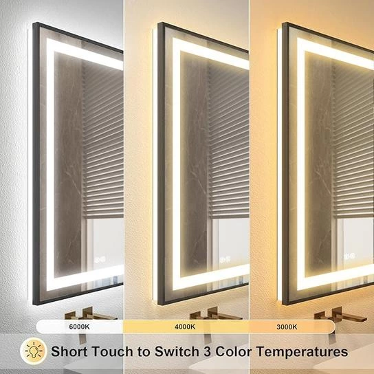 Premium Framed LED Bathroom Mirror with Anti-Fog Technology | DivasBath