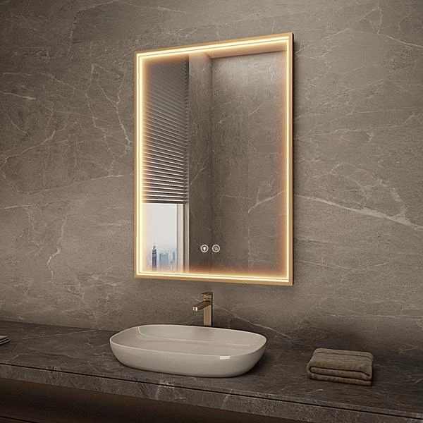 Premium Framed LED Bathroom Mirror with Anti-Fog Technology | DivasBath