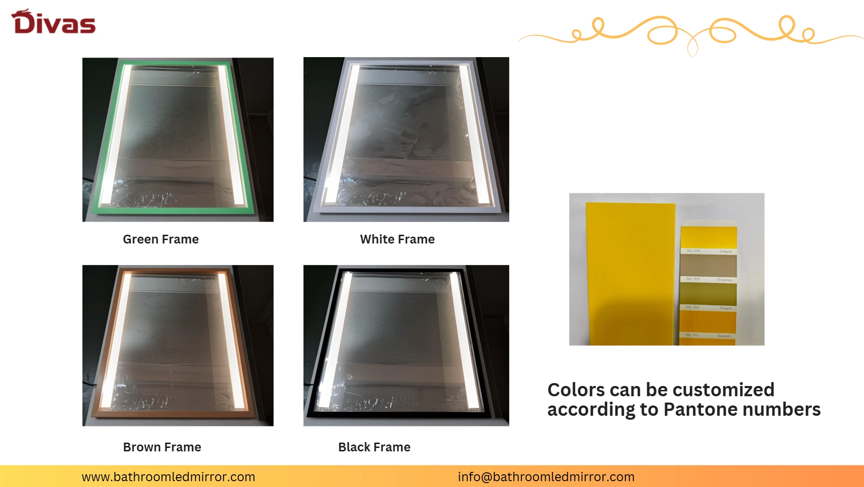 LED Bathroom Mirror with DMF Frame – Modern, Durable & Energy-Efficient